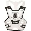 Thor MX Sentinel Pro Adult Roost Deflector Off-Road Motorcycle Body Armor w/ Free B&F Heart Sticker Bundle - White
