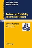 Lectures on probability theory and statistics : Ecole d'Eté de Probabilités de Saint-Flour XXV - 1995