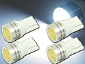 1W★高輝度LEDバルブ白色4個 T10 2Chip SMDウェッジ球 as01-4