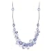 Sterling Silver Multicolor Crystal Necklace Made with Swarovski Elements