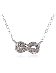 DiAura Sterling Silver Infinity Pendant Necklace, 17