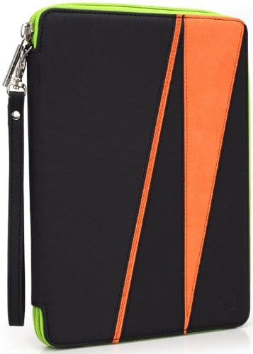 Kroo Aoson M751S 7, AOC Breeze MW0711-E, MW0712 Tablet Case | Cadmium Orange Universal Nylon Pouch 7 -8-Inch