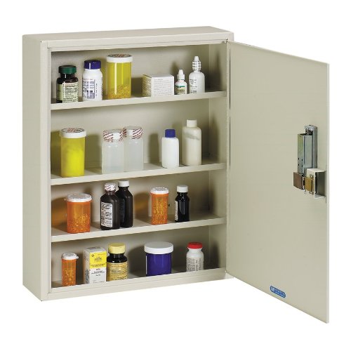 STEELMASTER Medical Security Cabinet with Simplex Lock 165 x 2025 x 5 Inches Putty