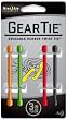 Nite Ize GT3-4PK-A1 Gear Tie Reusable 3-Inch Rubber Twist Tie, 4-Pack, Assorted Colors