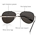 EyeSun Aviator Sunglasses Polarized Outdoor Eyeglasses Uv400 with Eyeglass Case