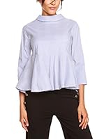 CALLISTO PARIS Blusa (Blanco / Azul Claro)