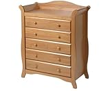 Stork Craft Aspen 5 Drawer Chest, Oak