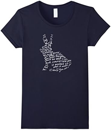 Contrariwise | Alice in Wonderland | Geeky Shirt  - Female XL - Navy