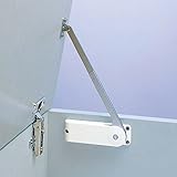 ソフトダウンステー 重量扉用 【LAMP】 スガツネ HDS-20H キャッチ付 扉1枚あたり左・右用を各1ヶ所ずつ使用。 色: 右用/ホワイト ソフトダウン ステー