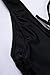 Zero City Bathing Suits Women One Piece Front Side Lace Up Monokini Swimsuits (L, Black)
