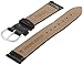 Timex Men's Q7B768 Leather Padded Crocodile Grain 18mm Black Replacement Watchband