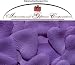 Heart Shaped Silk Rose Petals Wedding Favors Decor - 200 Count - Purple