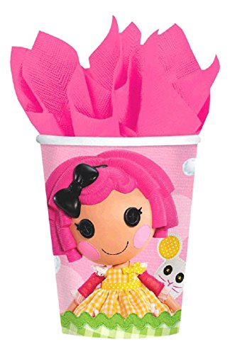Amscan Adorable Lalaloopsy Paper Cups (8 Piece), Pink, 9 oz