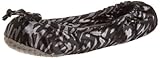 Anne Klein New York Women's Animal Print Travel Slipper with Pouch