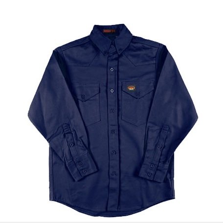 Rasco Fire Retardant NAVY Dress Shirt 7.5 oz
