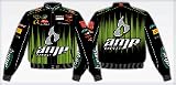 Dale Earnhardt, Jr. Men's Brushed Cotton Twill Racing Jacket (AMP Green / Black)