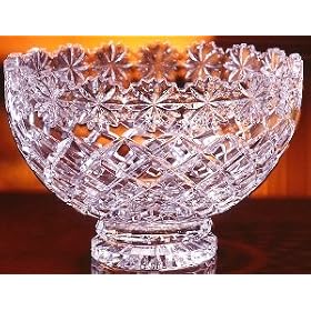 8 Diameter Brussels Crystal Serving Bowl by Crystal Clear