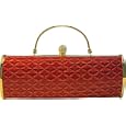 Red Designer Evening Clutch Bag with Diamantes'