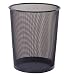 Organize It All Round 14-Inch Tall Wastebasket, Black