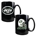NIB New York Jets NFL Ceramic Coffee Cup Mug Set