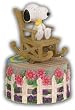 Snoopy Sitting On Rocking Chair that Actually Rocks Back and Forth Plays You Are My Sunshine