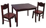 Guidecraft G86202 Classic Chairs Kids Table, Espresso