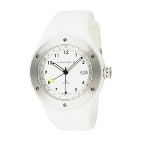 Android Unisex AD361BW Amoeba Swiss GMT White Dial Watch