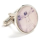 Vitruvian Man Leonardo da Vinci Cufflinks Cuff Links