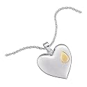 Sterling Silver Memorial Heart Pendant Necklace