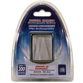 Digipower BP-NKL8 Replacement Li-Ion Battery for Nikon EN-EL8