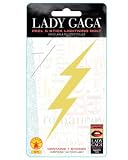 Lady Gaga Gold Lightening Bolt Peel and Stick Decal