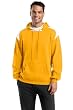 Pullover Hooded Sweatshirt with Contrast Color