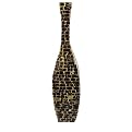 Ceramic Vase With Long Neck - Dark Brown (Tall)