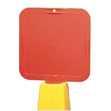 Kimberly Clark 14541 Plastic Frame Lock-In Sign for Lamba Cone, 8" Width x 8" Height, Red