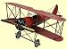 Küche & Haushalt : Red fighter biplane, 31x26x14 cm Blechminiatur