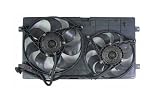 98-05 VOLKSWAGEN BEETLE (NEW MODEL: 1.8L, 1.9L, 2.0L) AC CONDENSER + RADIATOR COOLING FAN (W/ SHROUD, W/ MOTOR) (DUAL FUNCTION, W/ 3 PIN CONNECTOR) 99 00 01 02 03 04 1998 1999 2000 2001 2002 2003 2004 2005