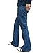 Mens Stonewash Blue Denim Bell Bottom Mod Retro Flares Jeans