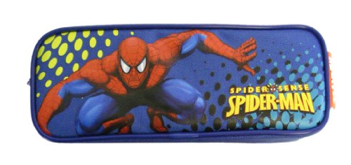  Spiderman Pencil Case - Marvel Spiderman Multi Purpose Pouch (Blue)