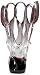 Large Italian Style Purple and Clear Art Glass Vase