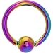 14 Gauge Rainbow Anodized Titanium Ball Captive Ring