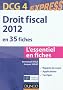 Droit fiscal DCG 4 - 2012 - 4e �dition - en 35 fiches