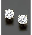 14k Gold Certified Round-Cut Diamond Stud Earrings (1 ct. t.w.)