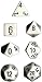 Chessex CHX25401 Dice-Opaque White/Black Set