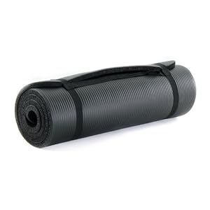 ProSource Premium 1/2-Inch Extra Thick 71-Inch Long High Density Exercise Yoga Mat with Comfort Foam and Carrying Case