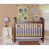 Pam Grace Creations BD ZOO Set Zoo Buddies Crib Bedding Collection