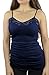 Belle Donne Camisole Tops for Women Adjustable Spaghetti Strap Tank Tops Plus Size Navy Camisoles for Women - Navy Small