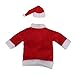 Christmas Santa Suit Hat Wine Bottle Wrap Cover Topper Pouch Bag
