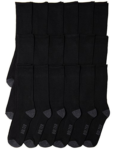 18 Pack Bolter Men's Crew Socks