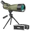 BARSKA Blackhawk 20-60x60 Angled Spotting Scope with Tripod, Soft Carrying Case And Premium Hard Case