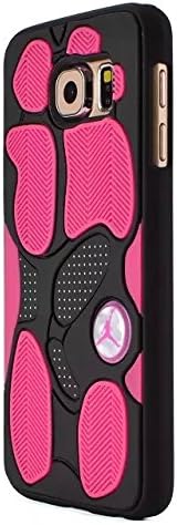 LliVEER Samsung S6 Edge Phone Case,Rubber Galaxy S6 Edge Case,3D Popular Sneaker Sole Pattern Soft Rubber Protective Skin Cover Case for Samsung Galaxy S6 Edge #7